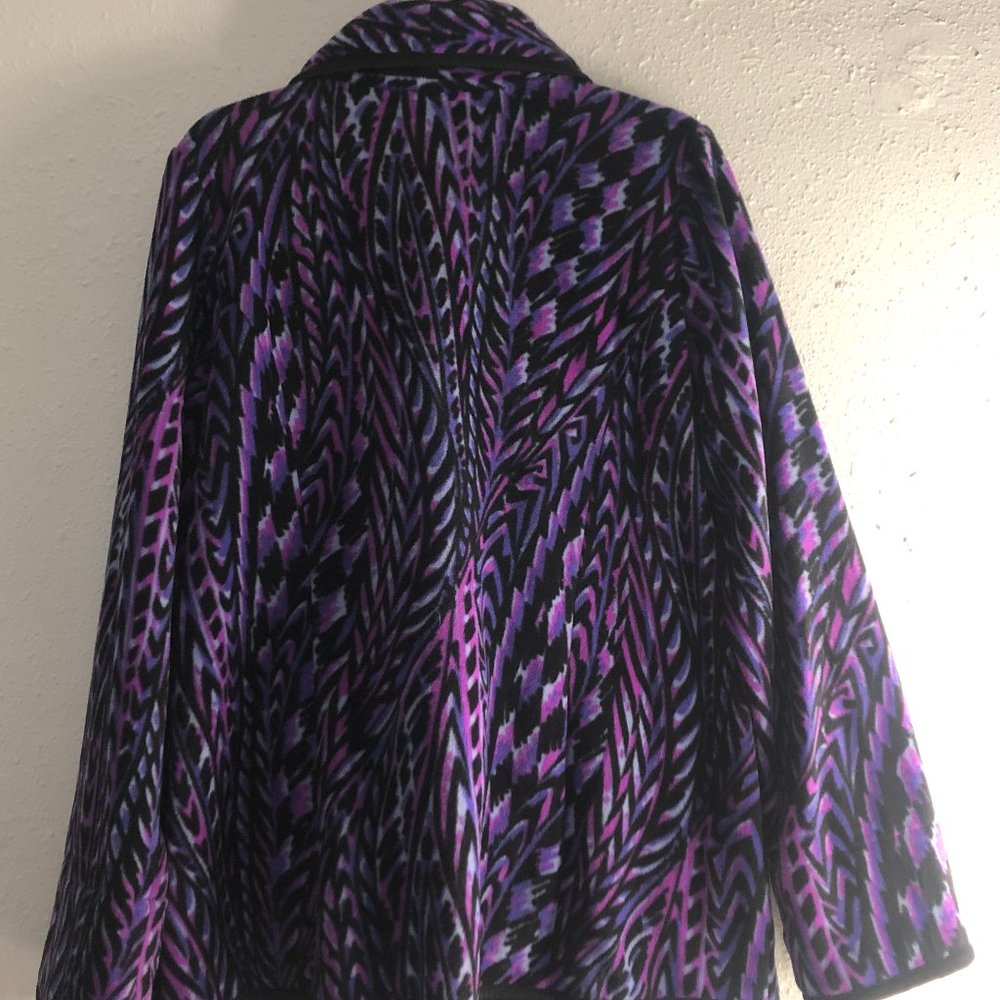 Vintage Bob Mackie Wearable Art Fleece - Picture 2 of 9